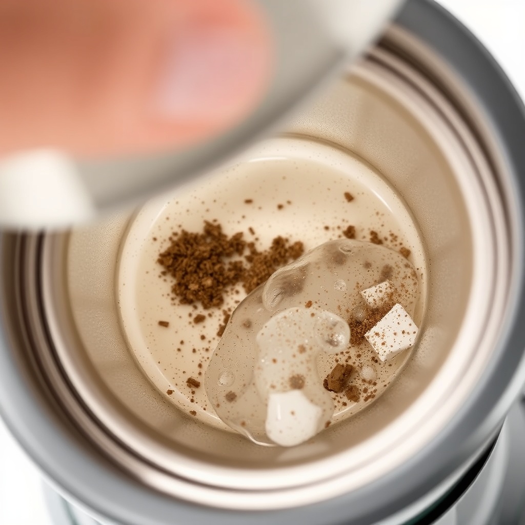 Close-up of Metabo H 16-350 Inox moisture separator filter being removed