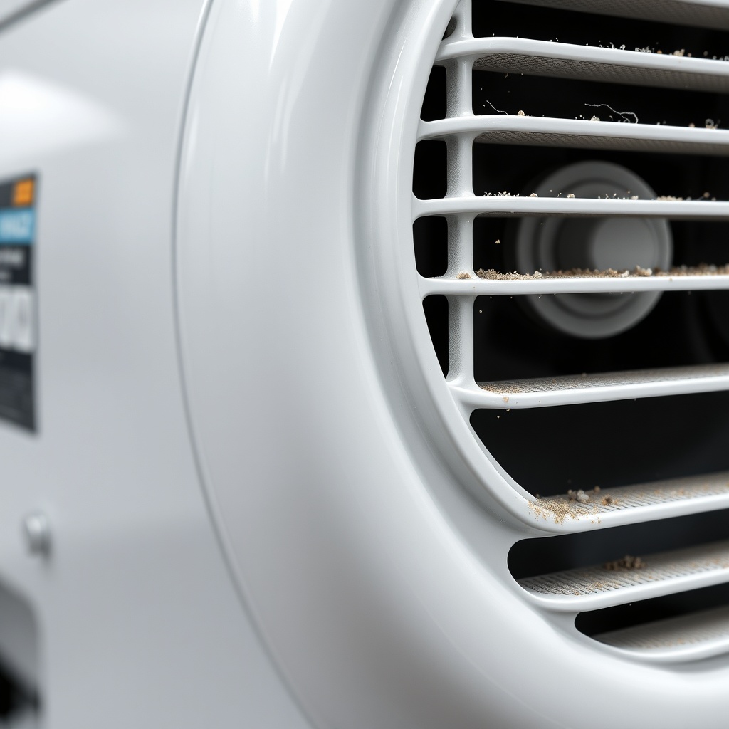 A photorealistic close-up of a Schulz MST 20/200 24 LT compressor with visible heat vent a